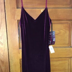 Velvet prom dress